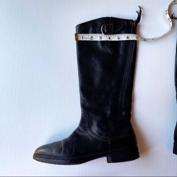 Alberto Fermani Knee High Leather Riding Boot Black color 8.5 - Picture 8 of 10
